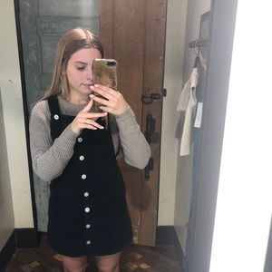 Corduroy button down dress